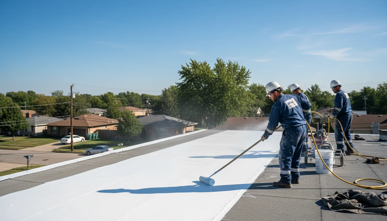 Commercial roof coating in Lancaster, MA near me